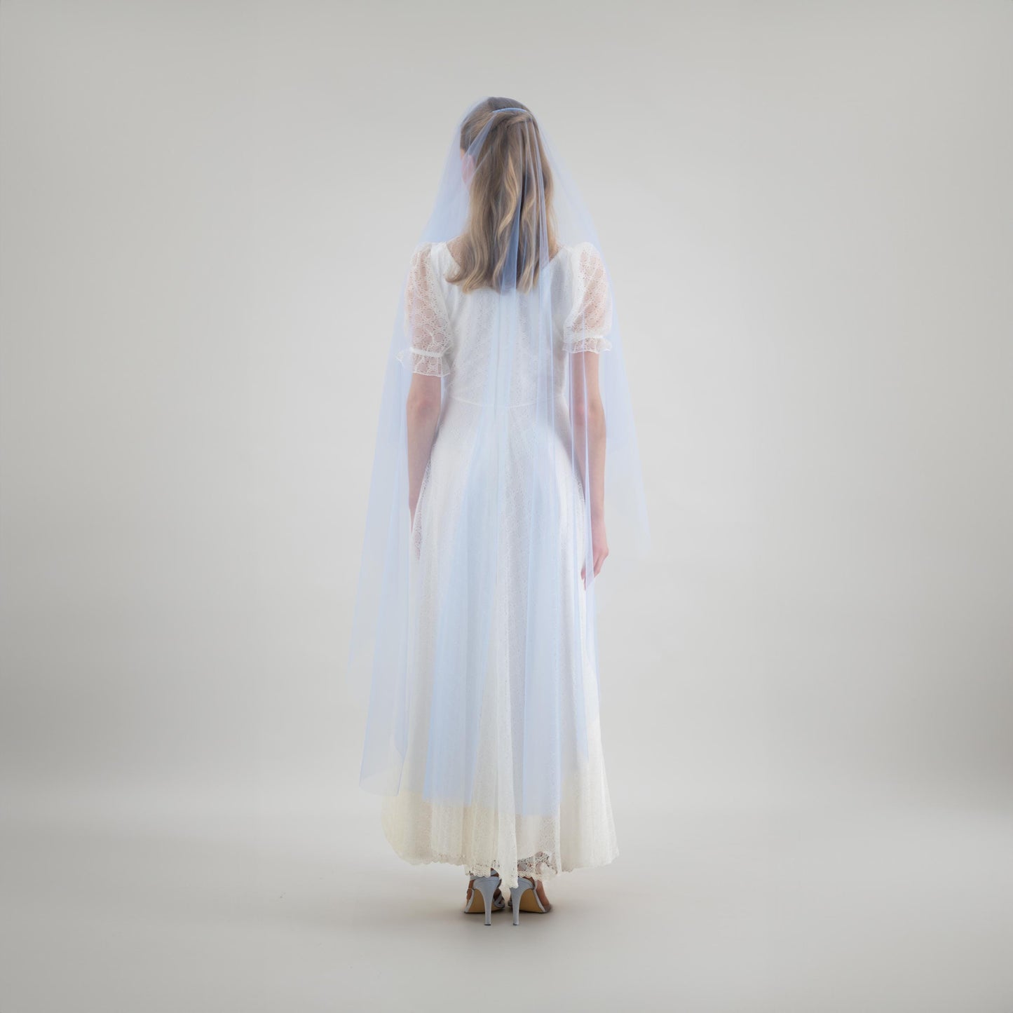 Sky Blue Blusher Veil