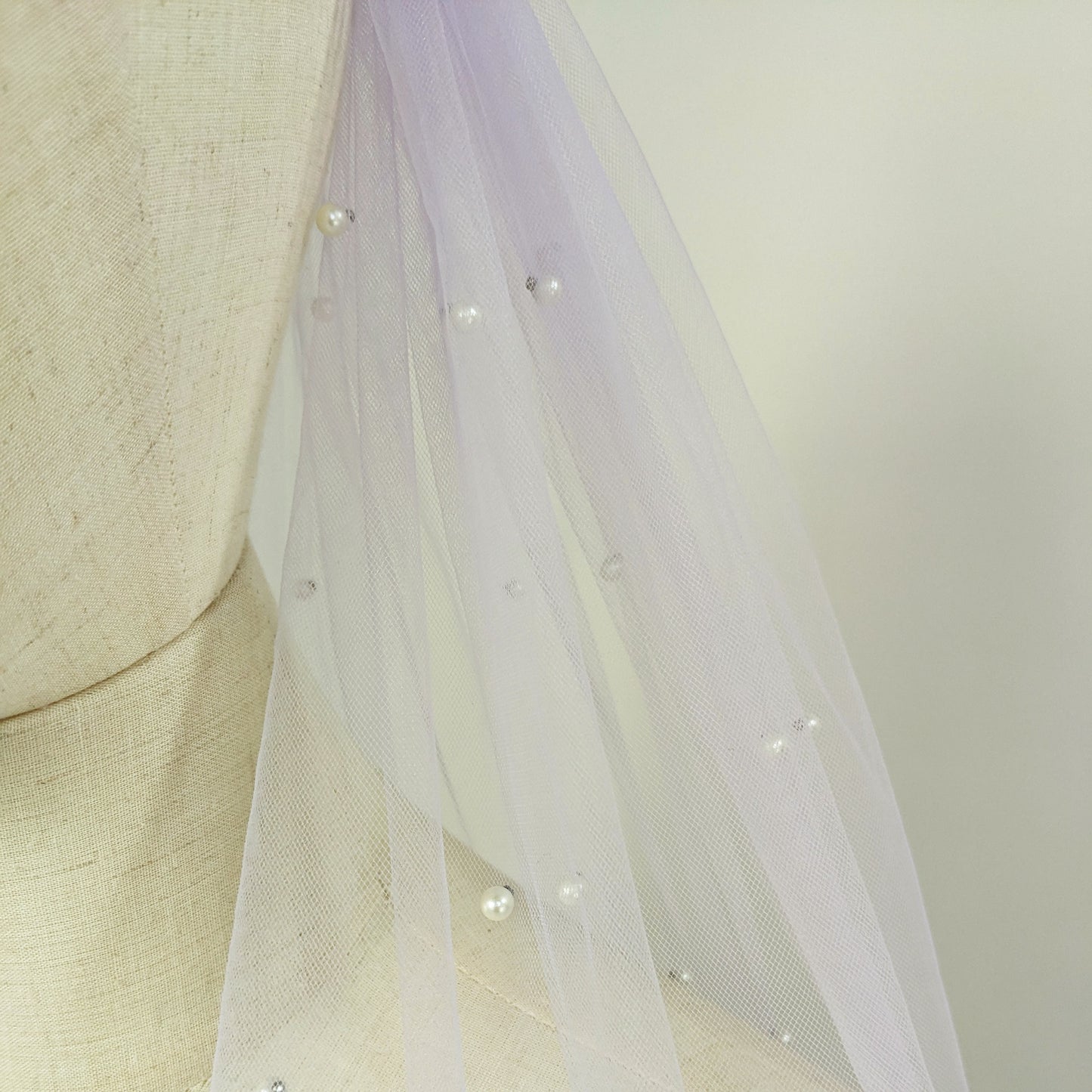 Lavender Purple Pearl Veil