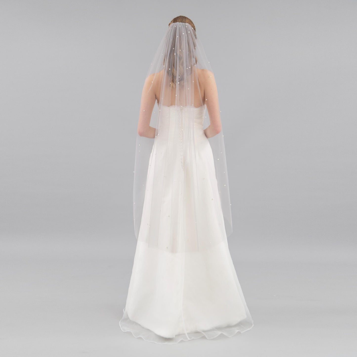 Stone Gray Pearl Veil