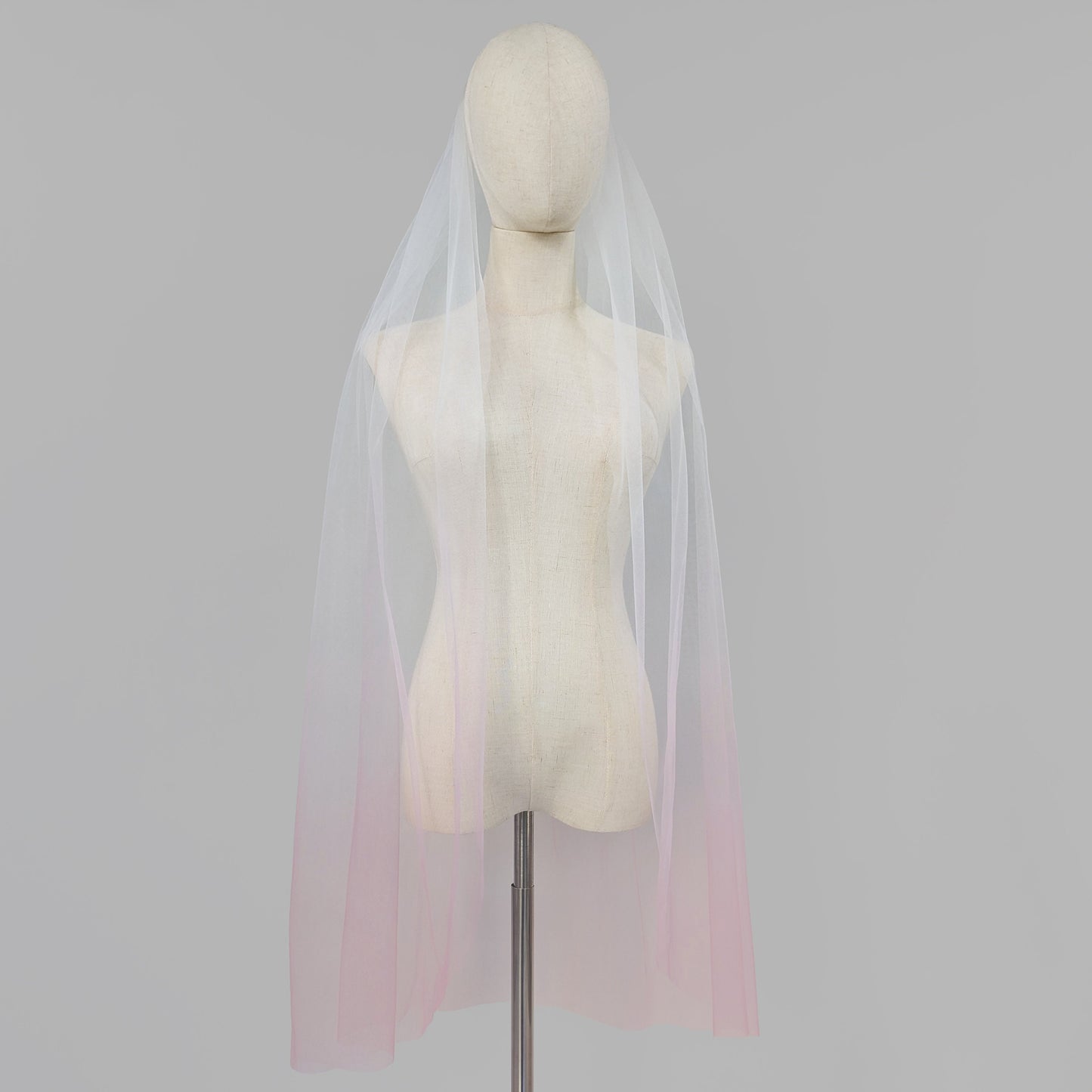 Rose Pink Ombre Veil