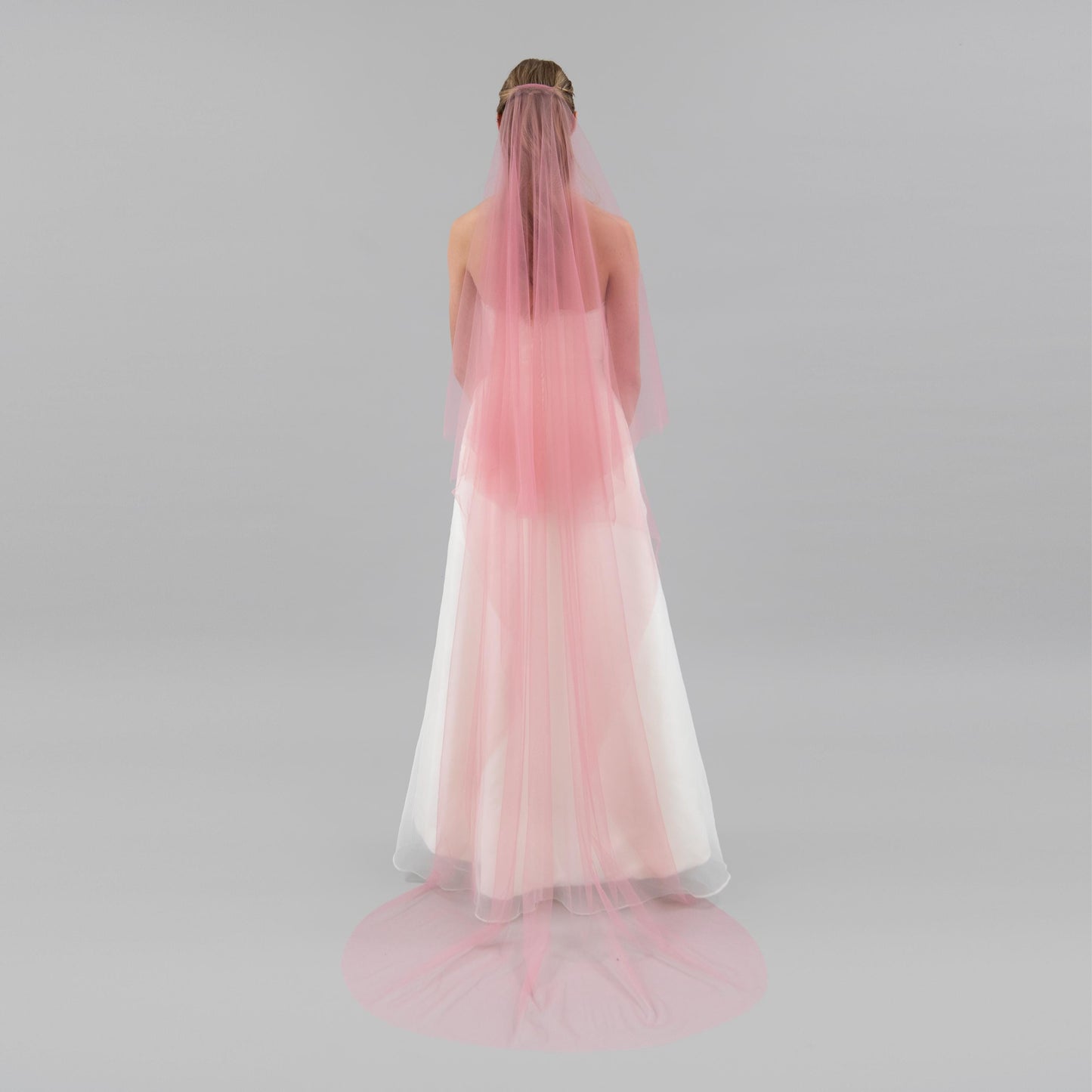 Dusty Pink Blusher Veil