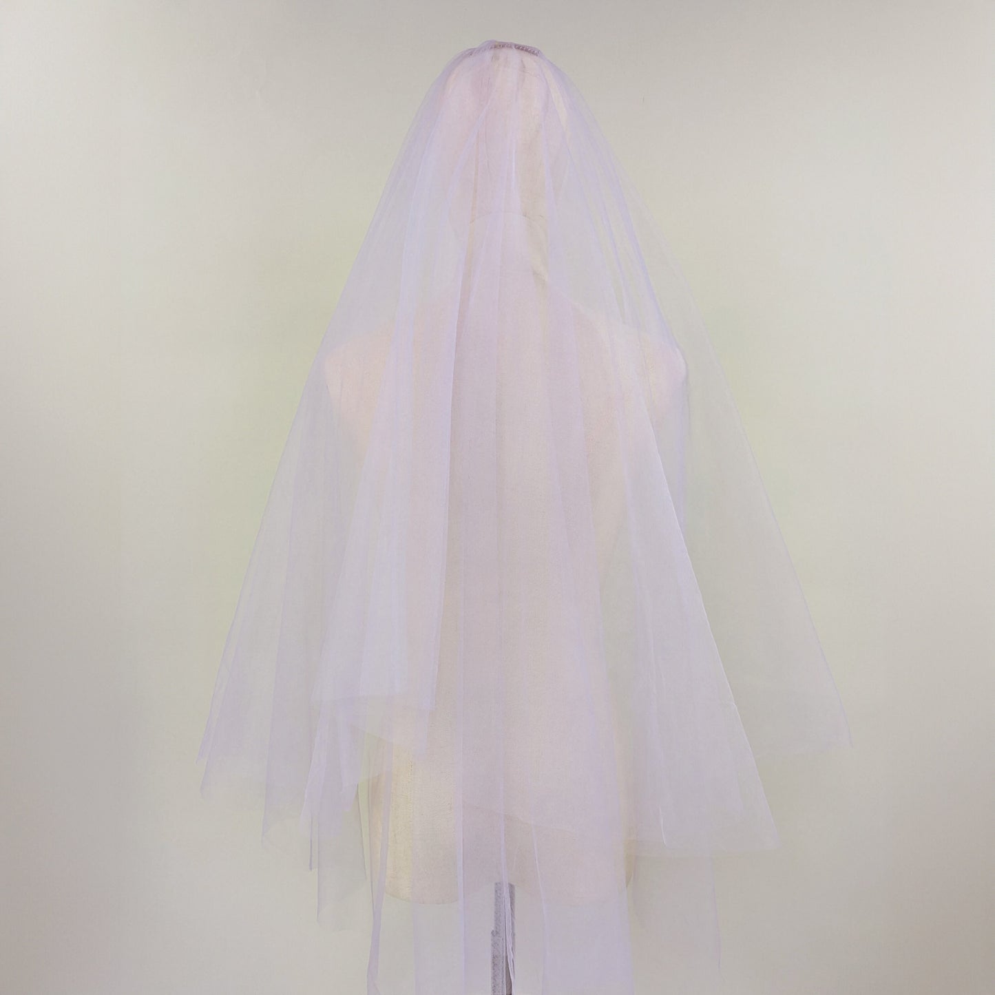 Lavender Purple Blusher Veil