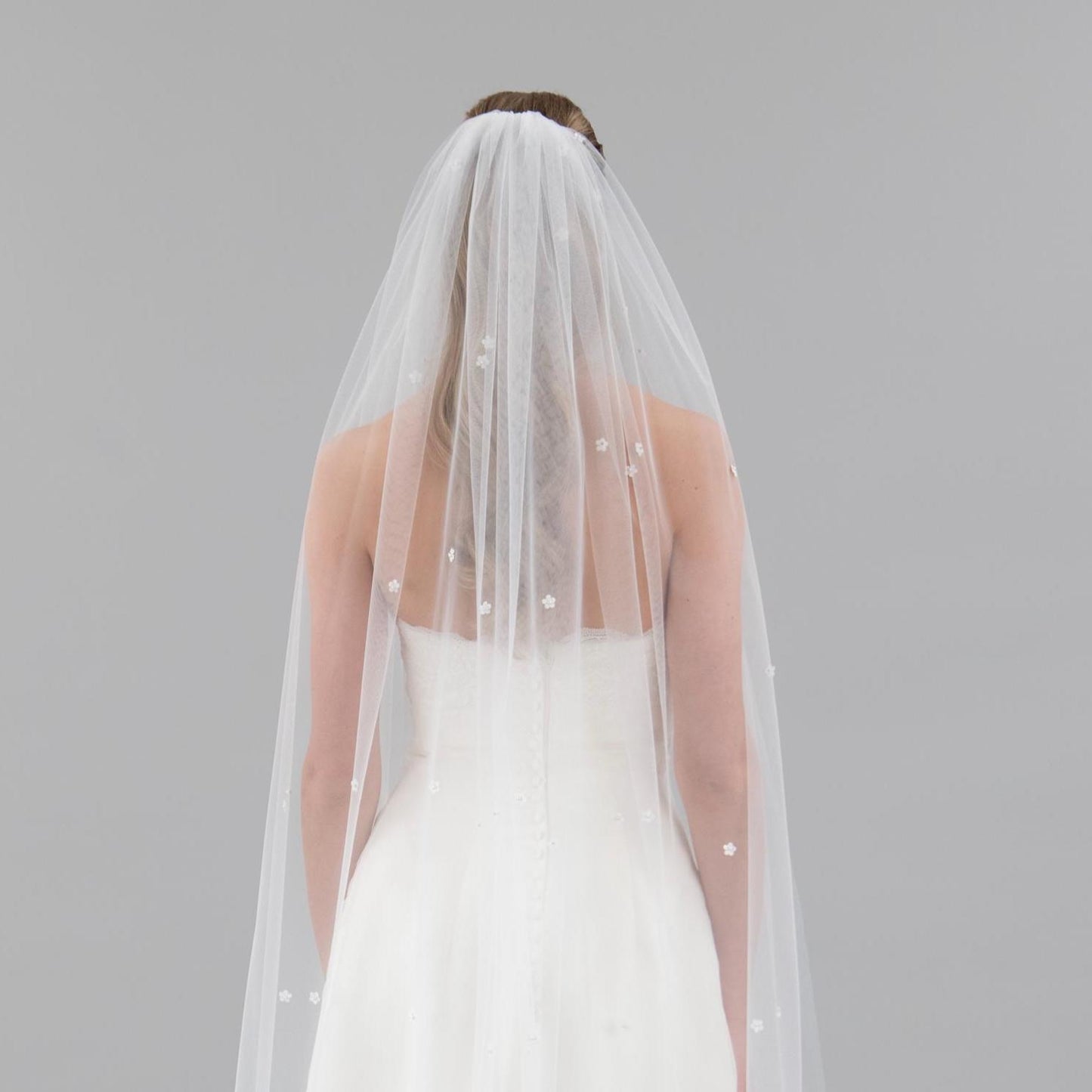 Ivory Mini Flower Veil