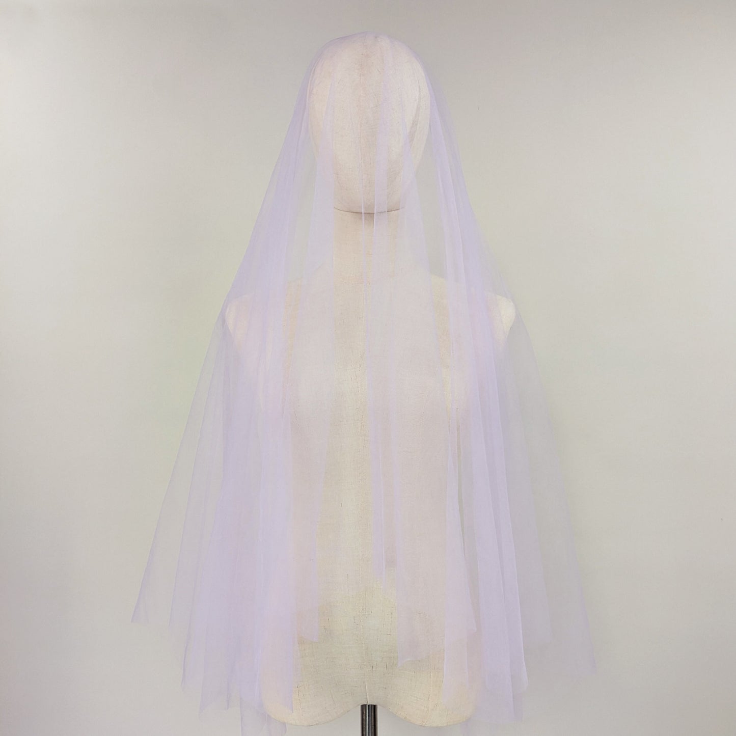 Lavender Purple Blusher Veil