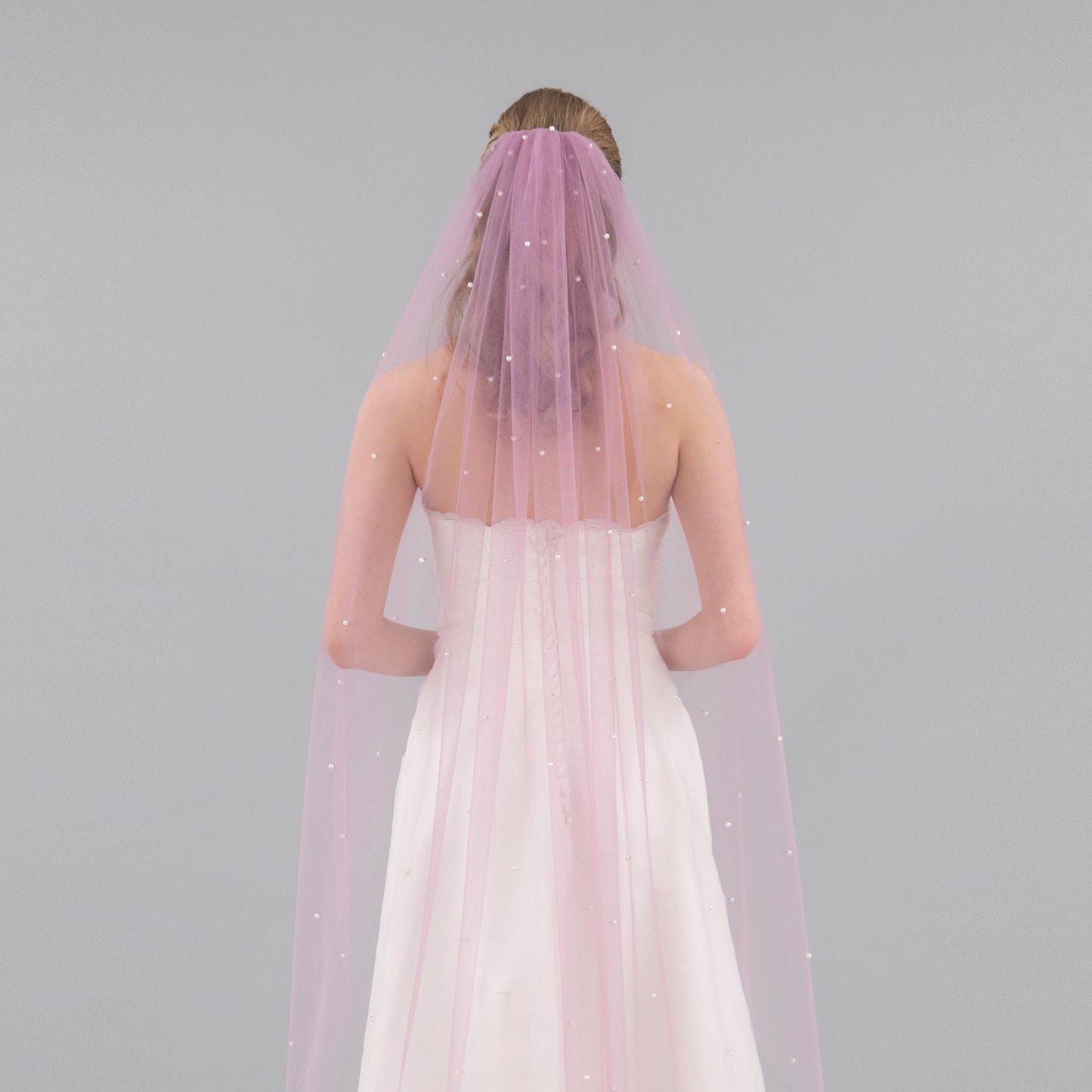 Lilac Purple Pearl Veil