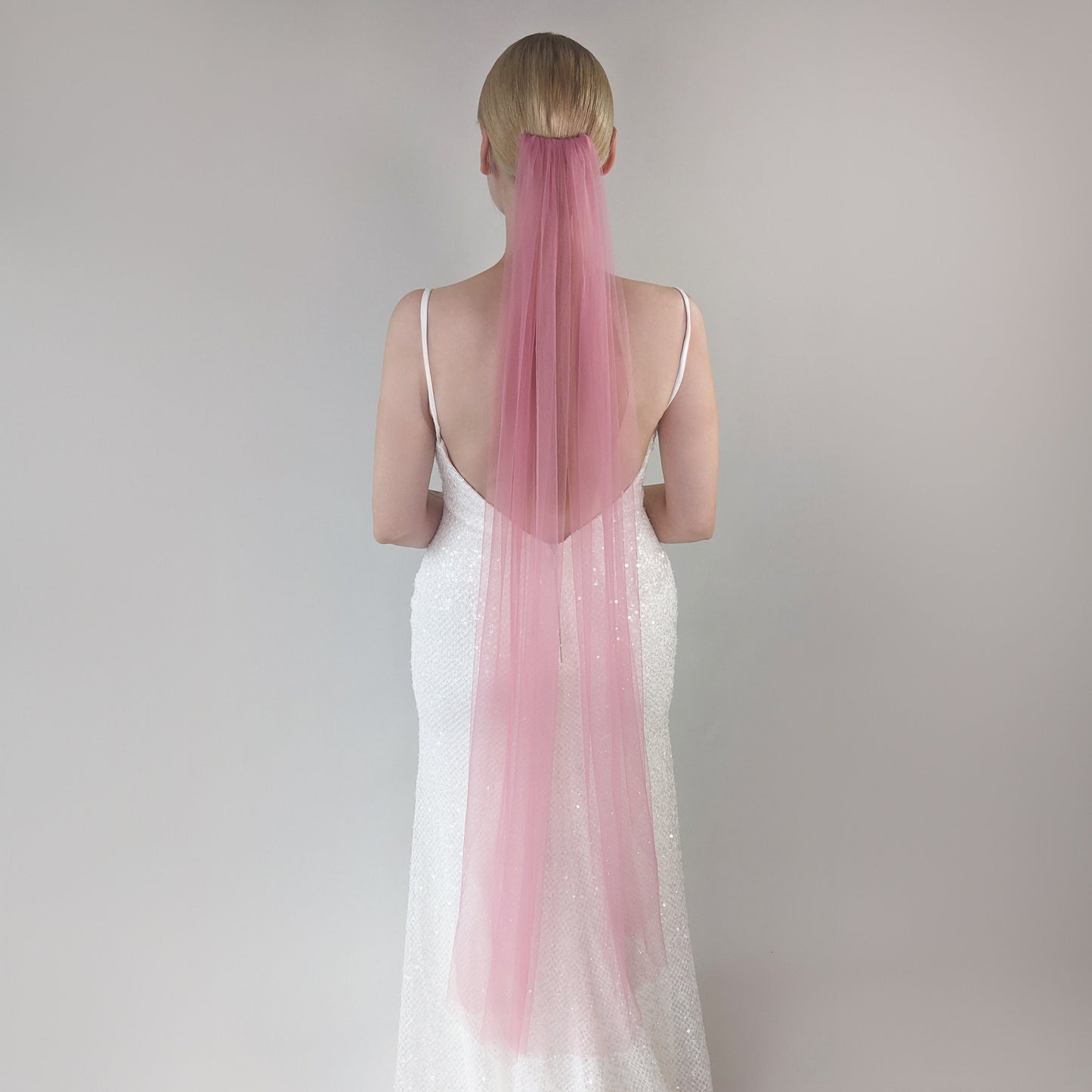 Dusty  Pink Veil
