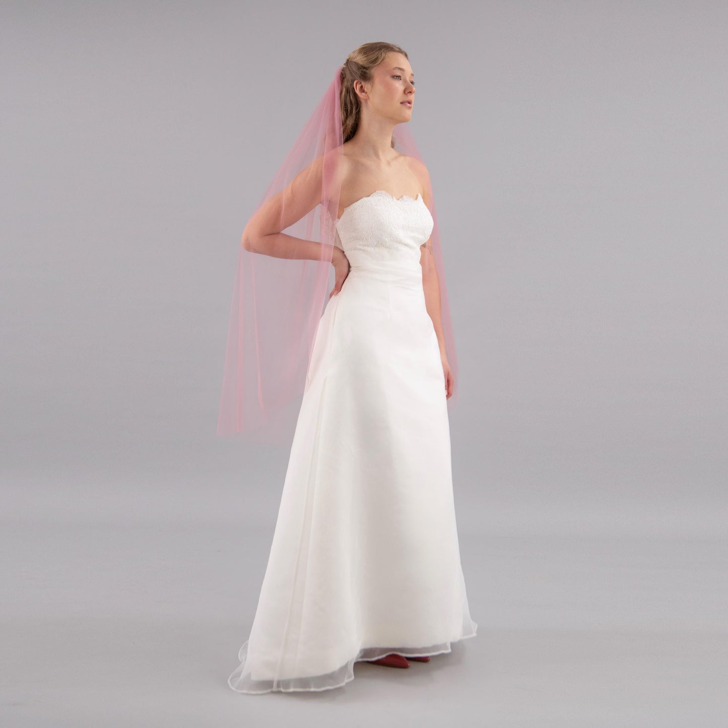 Dusty  Pink Veil