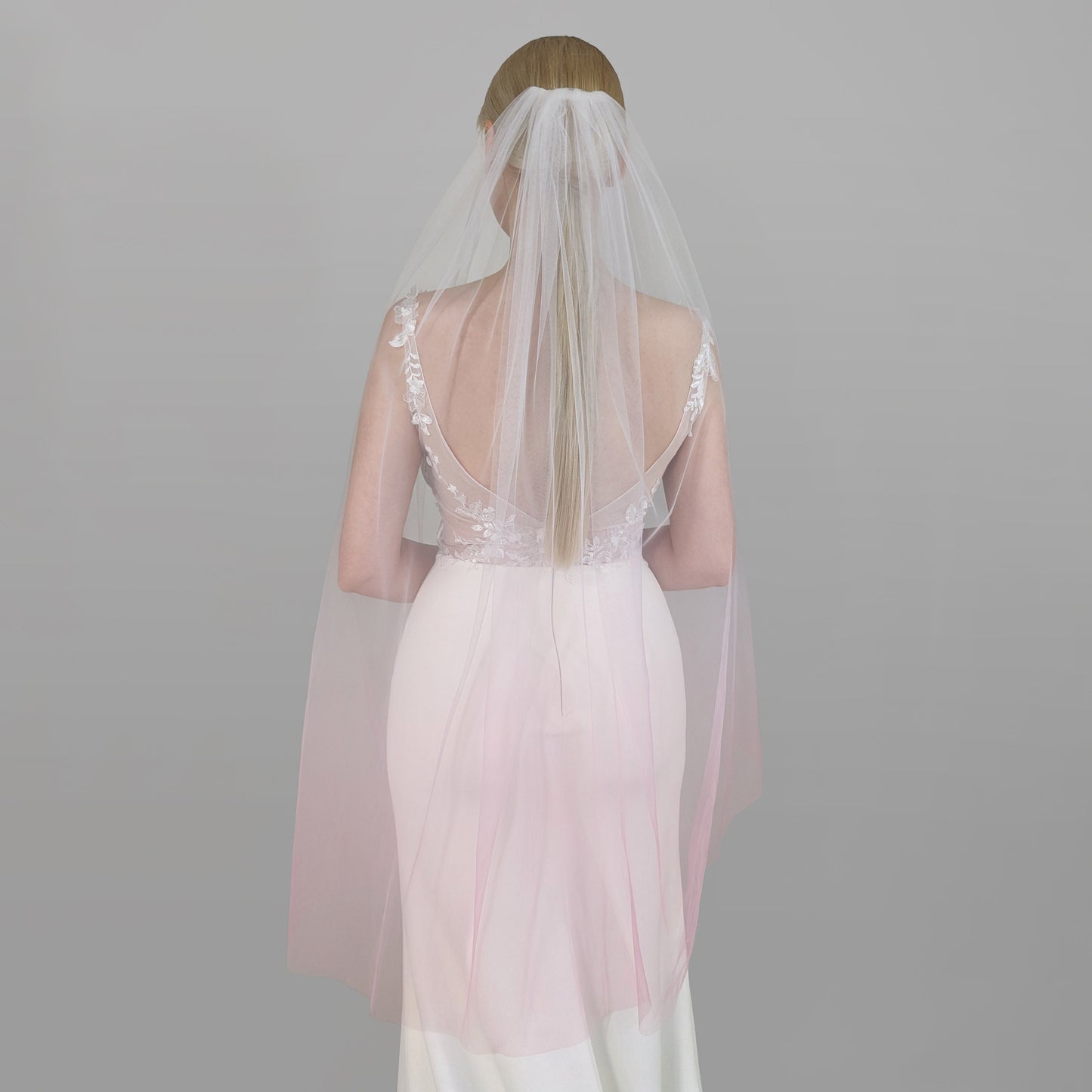 Rose Pink Ombre Veil