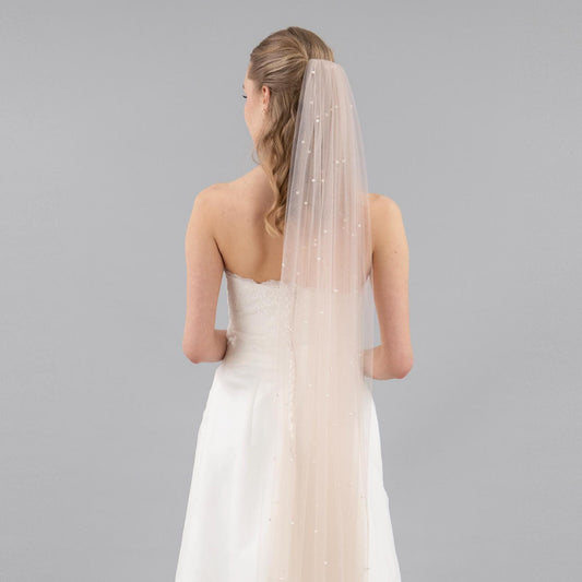 Beige Pearl Veil