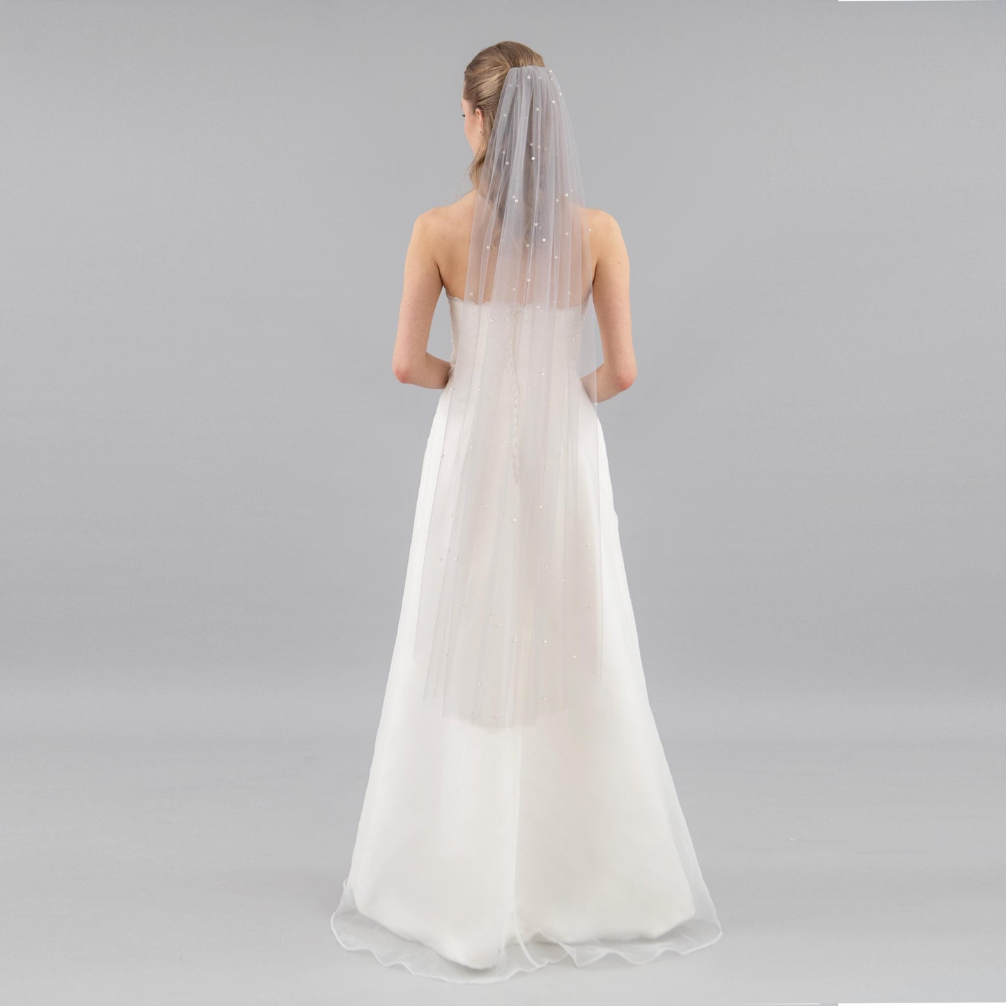 Stone Gray Pearl Veil