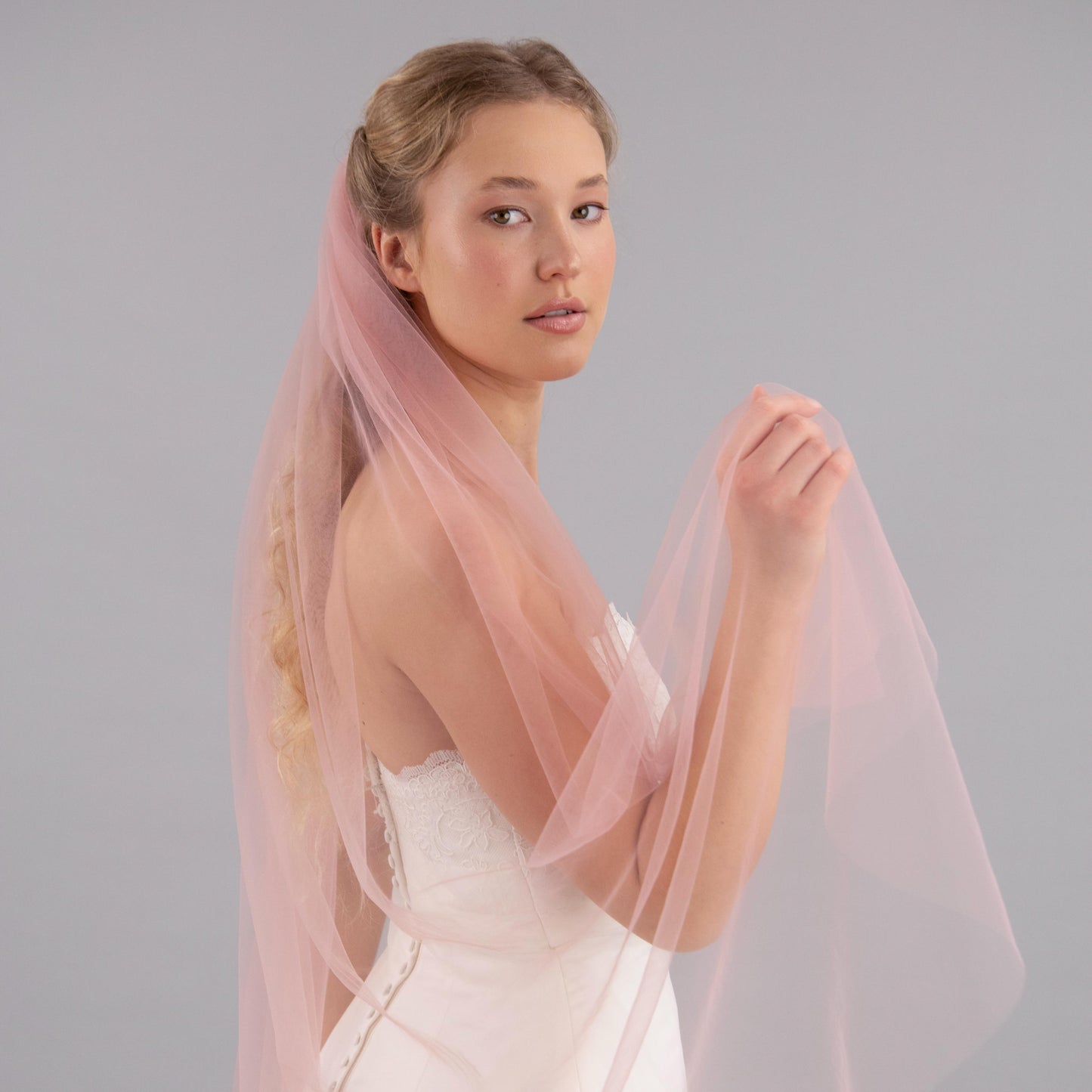 Blush Pink Veil