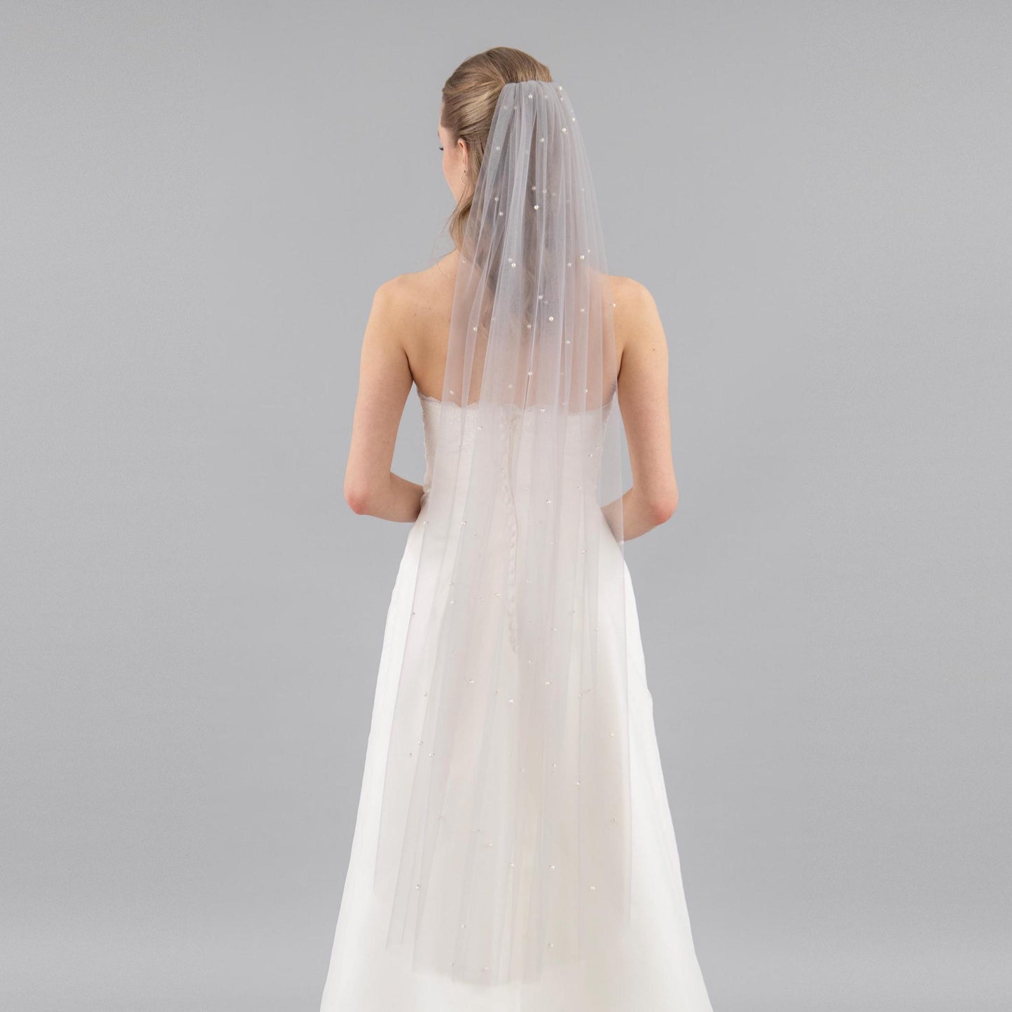 Stone Gray Pearl Veil