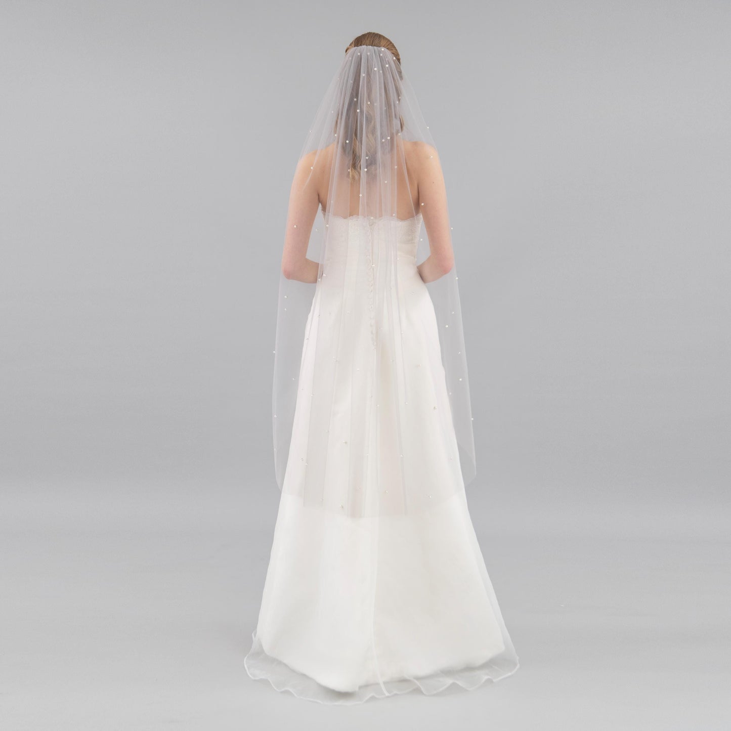 Stone Gray Pearl Veil