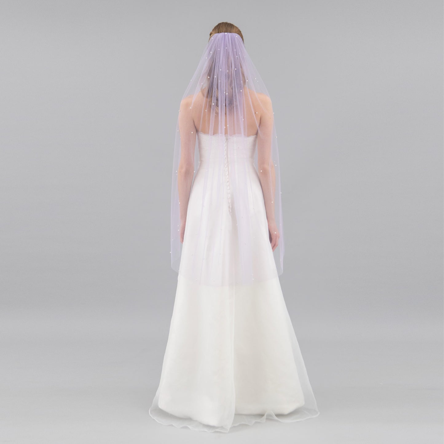 Lavender Purple Pearl Veil