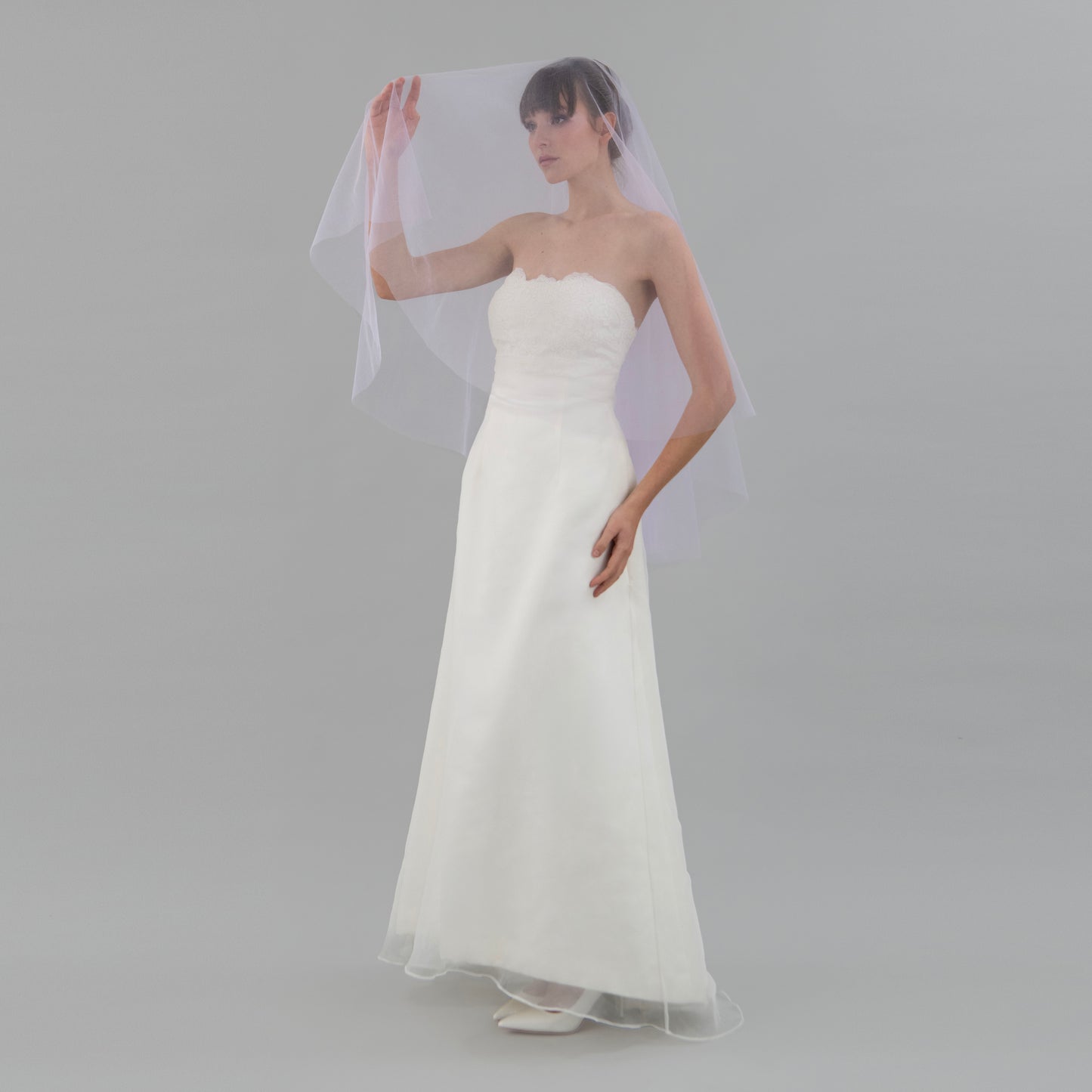 Lavender Purple Blusher Veil