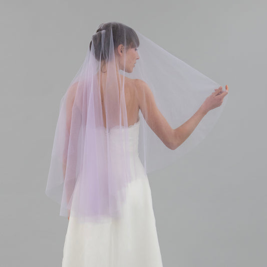 Lavender Purple Blusher Veil
