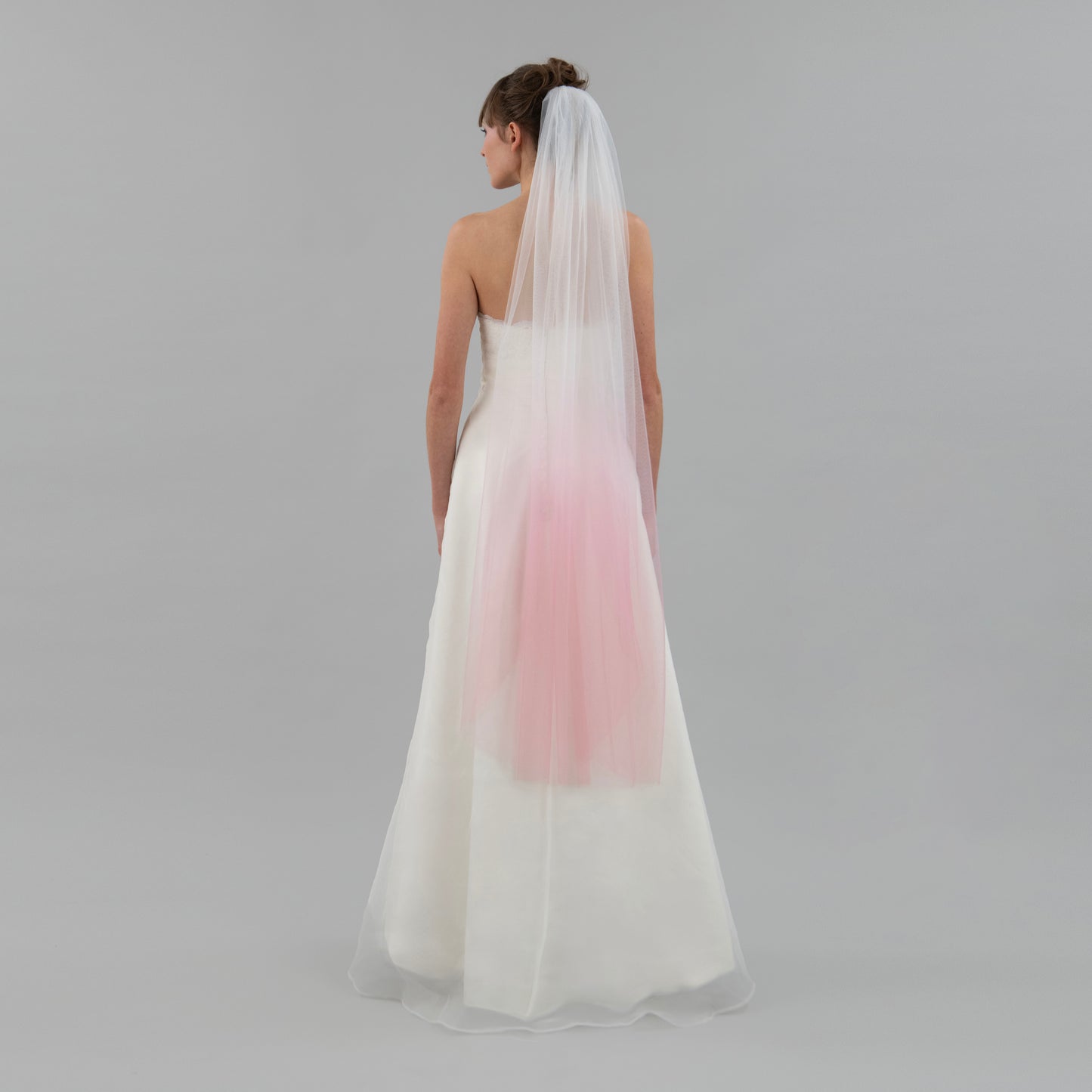 Rose Pink Ombre Veil