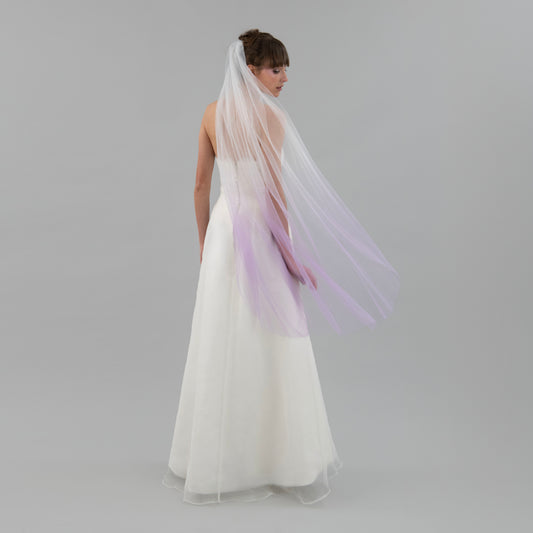 Lavender Purple Ombre Veil