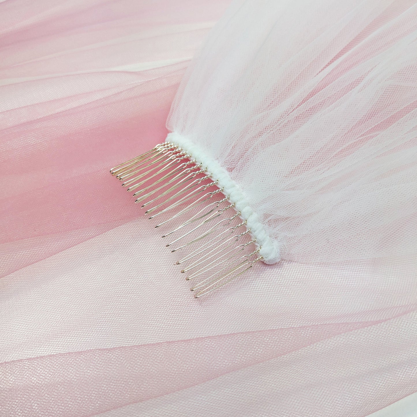 Rose Pink Ombre Veil