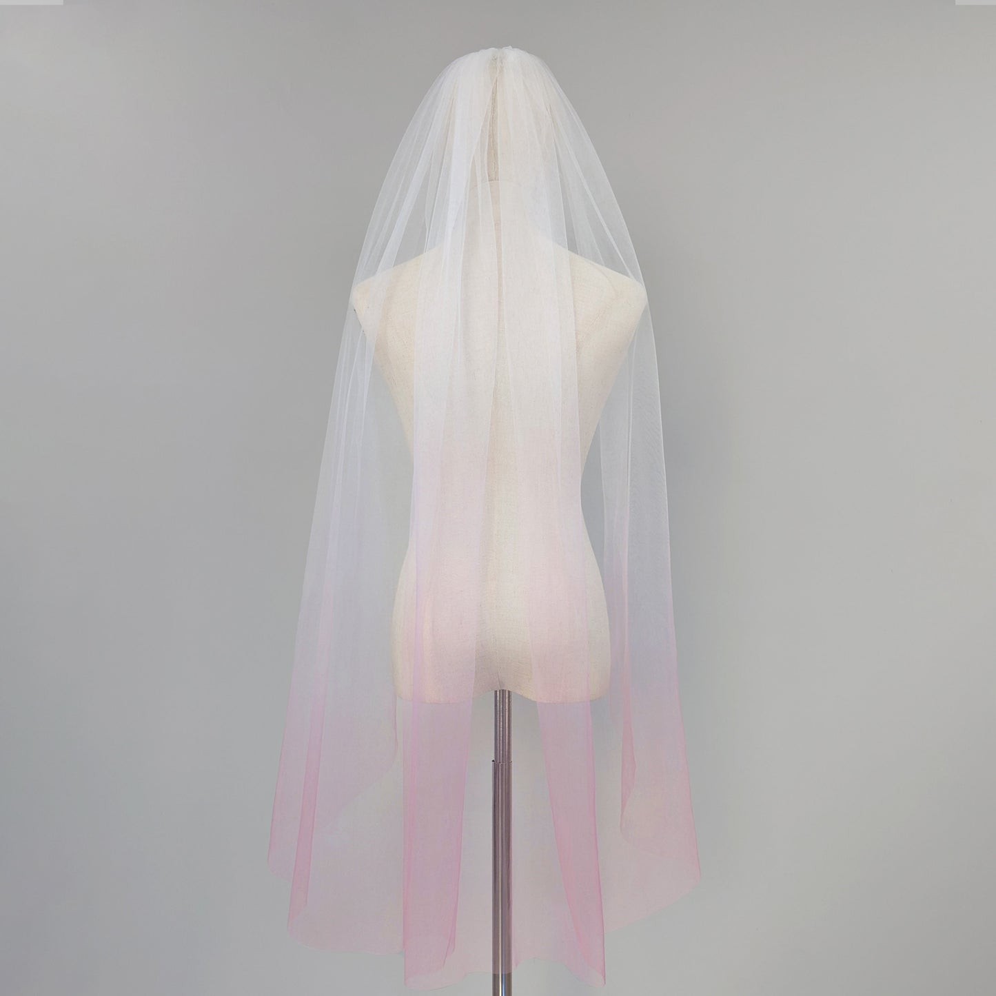Rose Pink Ombre Veil