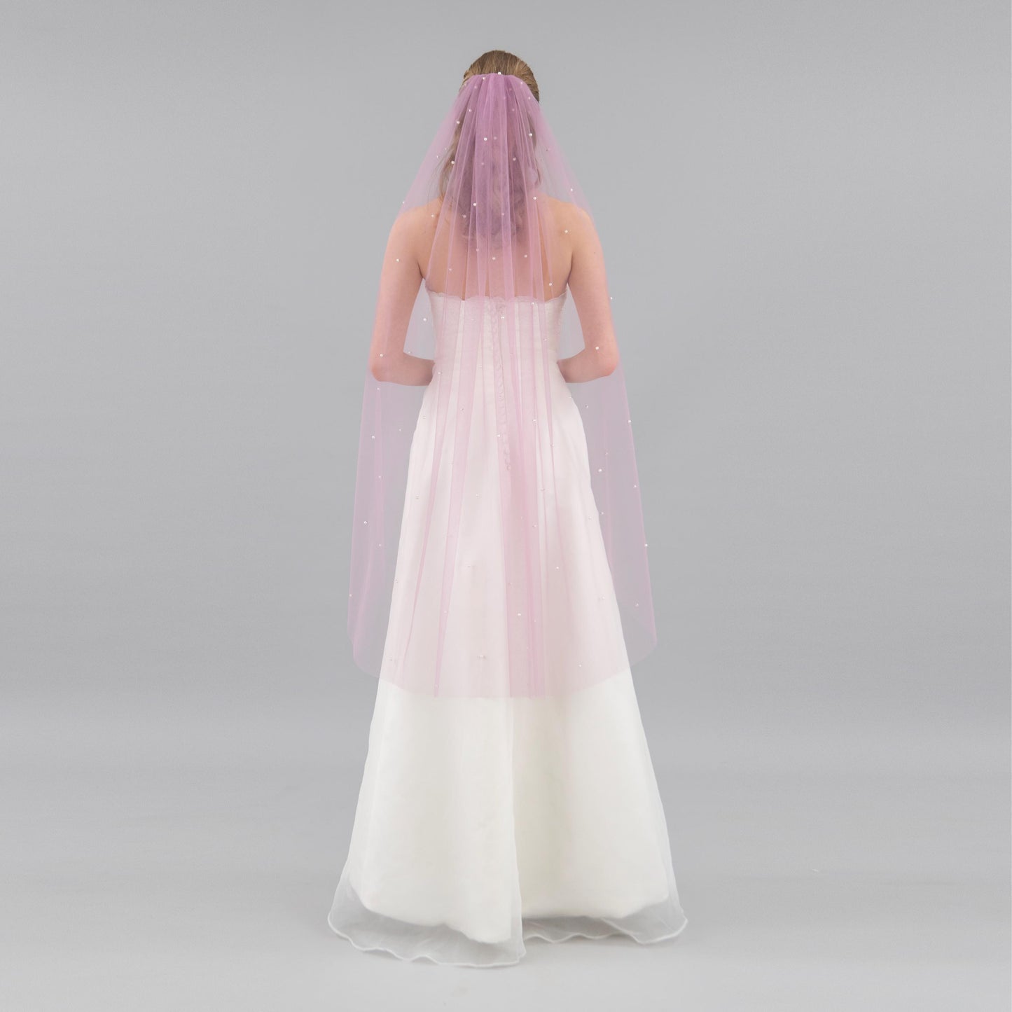 Lilac Purple Pearl Veil