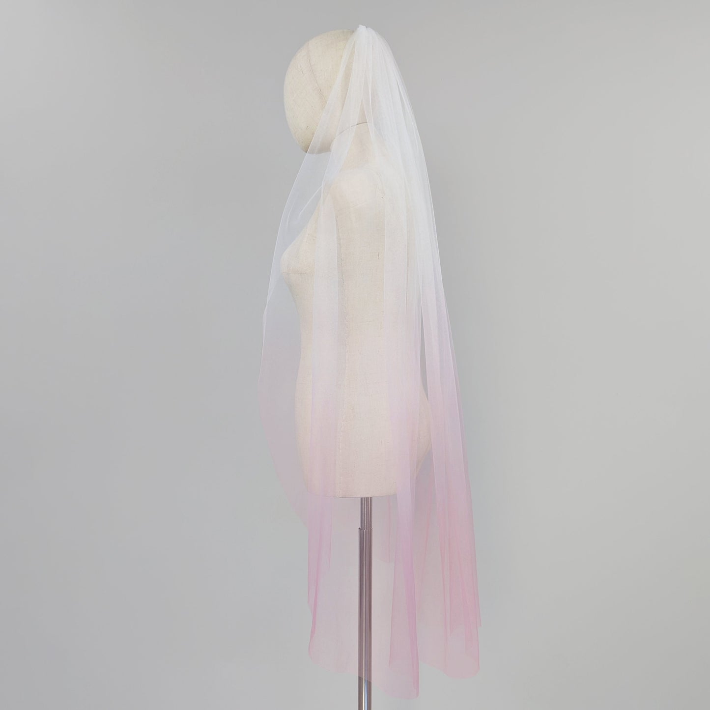Rose Pink Ombre Veil