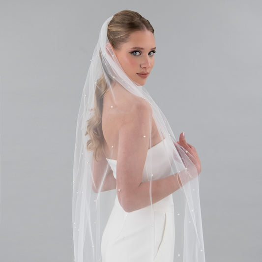 Ivory Pearl Veil