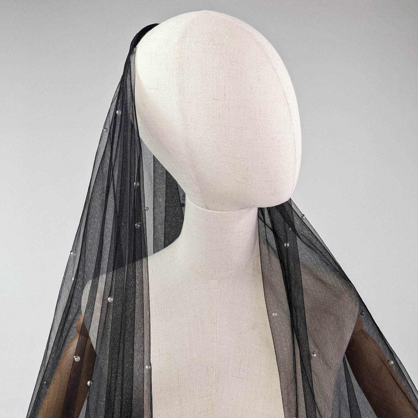 Black Pearl Blusher Veil