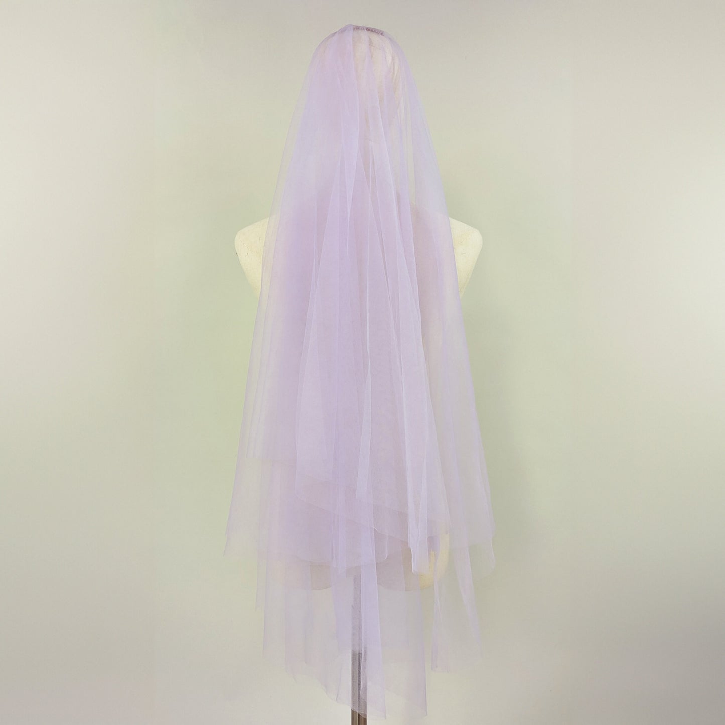 Lavender Purple Blusher Veil